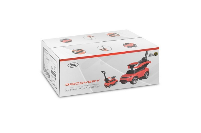 Masinuta copii, 3 in 1, cu maner de impins pentru parinti si bara de protectie, Land Rover Discovery Toyz, 321817, Roz [7]
