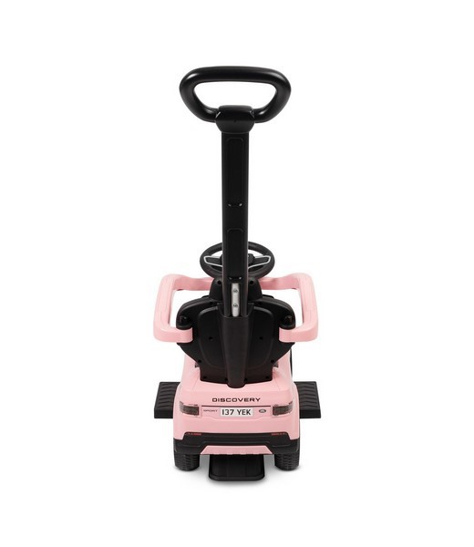 Masinuta copii, 3 in 1, cu maner de impins pentru parinti si bara de protectie, Land Rover Discovery Toyz, 321817, Roz [5]