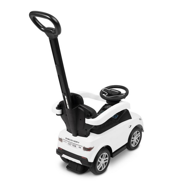 Masinuta copii, 3 in 1, cu maner de impins pentru parinti si bara de protectie, Land Rover Discovery Toyz, 321824, Alb [4]