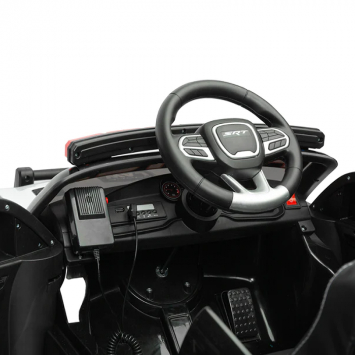 Masina de politie electrica cu telecomanda Toyz Dodge Carger DG1421, Negru [4]