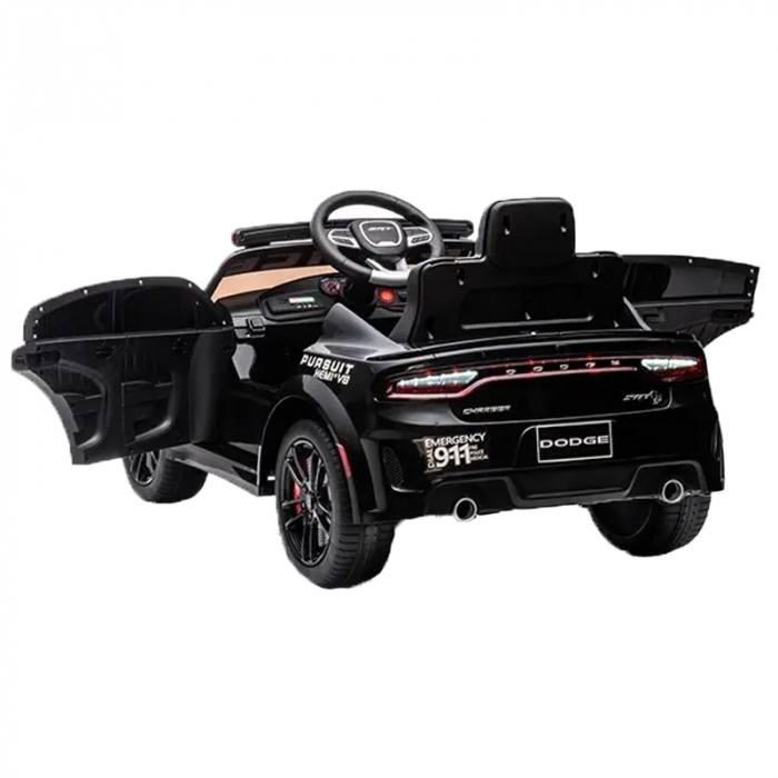 Masina de politie electrica cu telecomanda Toyz Dodge Carger DG1421, Negru [3]