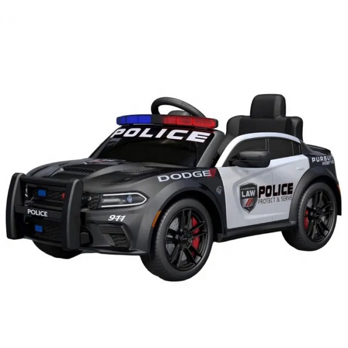 Masina de politie electrica cu telecomanda Toyz Dodge Carger DG1421, Negru [2]