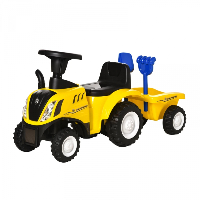 Tractor cu remorca pentru copii Baby Mix HZ-658T, Galben [2]