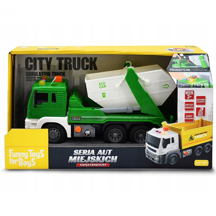 Camion de gunoi pentru copii Mini Junior 072022, Verde [2]