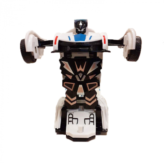 Masinuta politie tip robot Midex D33423-1, Alb [2]