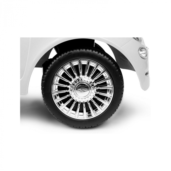Masinuta Ride-on pentru copii, Toyz Fiat 500 White 388618, Alb [4]