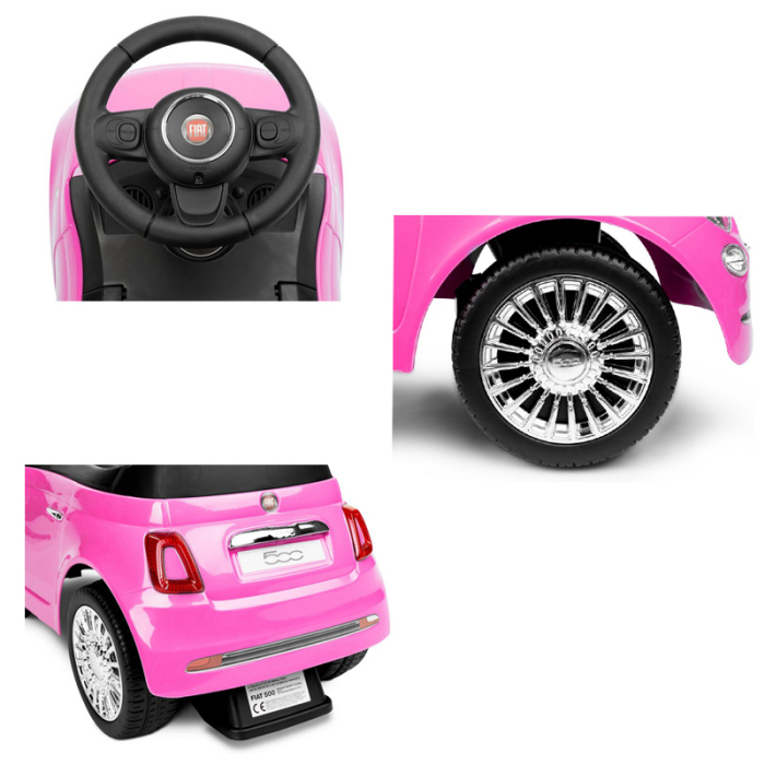 Masinuta Ride-on pentru copii, Fiat 500 Pink Toyz, 392431, Roz [2]