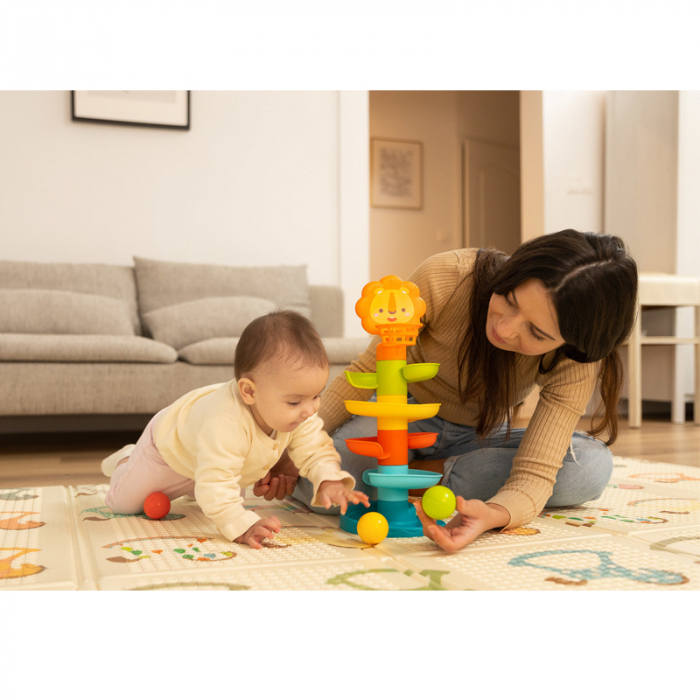 Jucarie interactiva tobogan cu bile colorate Toyz 393872, Multicolor [5]