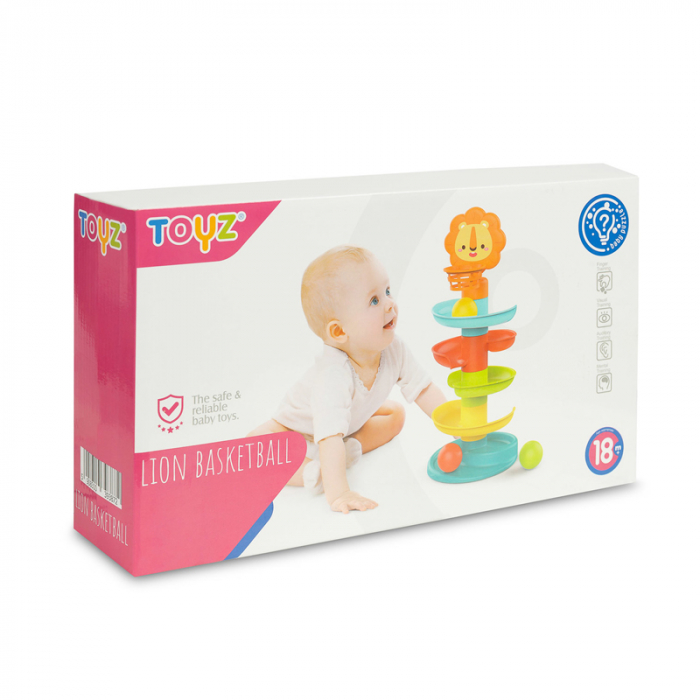 Jucarie interactiva tobogan cu bile colorate Toyz 393872, Multicolor [4]