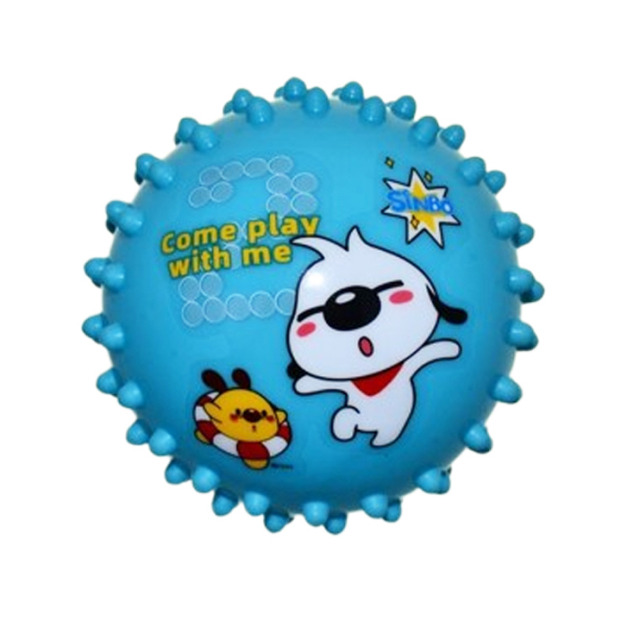 Jucarie antistres minge, din cauciuc moale, diametru 11,5 cm, pentru copii, Mini Junior M2011A, Albastru [1]