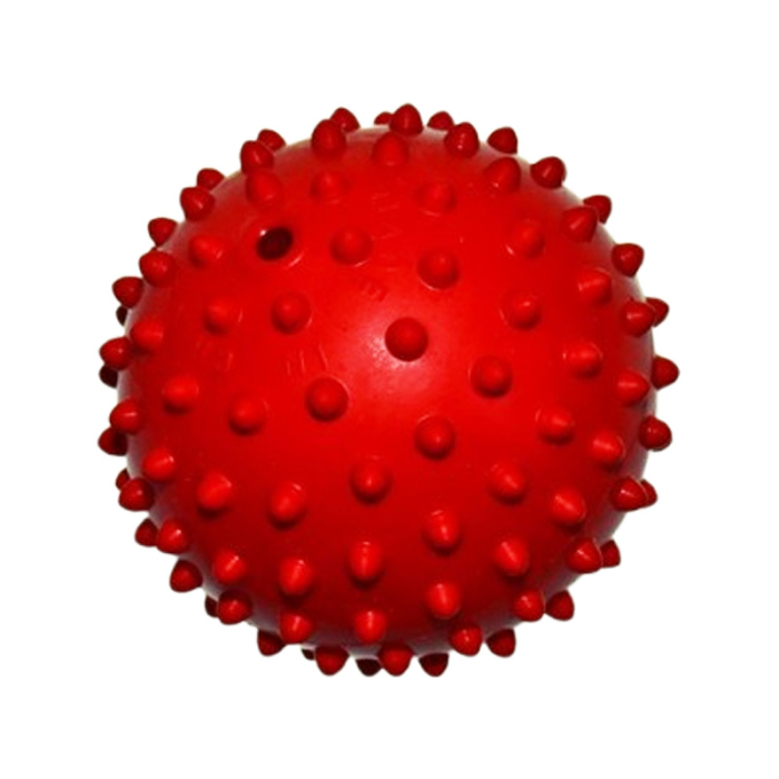 Jucarie antistres minge, din cauciuc moale, diametru 11,5 cm, pentru copii, Mini Junior M2011R2, Rosu [3]