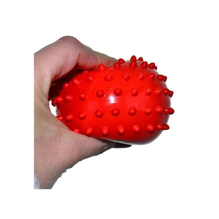 Jucarie antistres minge, din cauciuc moale, diametru 11,5 cm, pentru copii, Mini Junior M2011R2, Rosu [2]