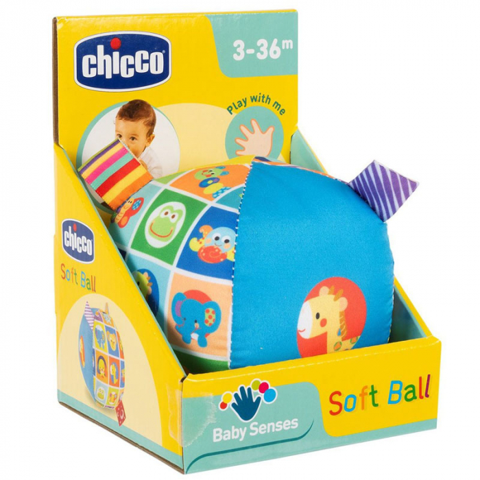 Minge din plus pentru copii Chicco Soft Ball 119349, Multicolor [3]