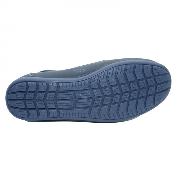 Mocasini din piele pentru baieti Ponki PKI2-B-36, Bleumarin [2]