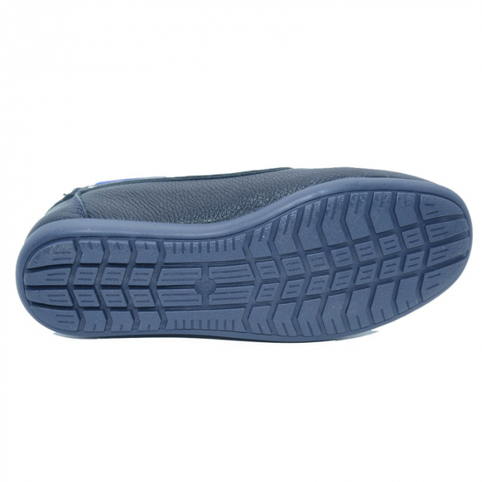 Mocasini din piele pentru baieti Ponki PKI3-B-31, Bleumarin [2]