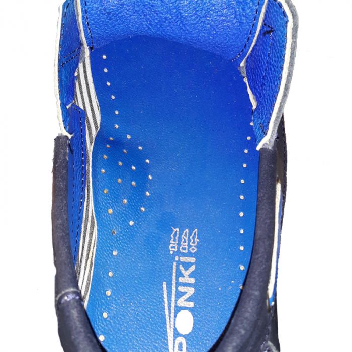 Mocasini din piele pentru baieti Ponki PKI3-B-31, Bleumarin [4]