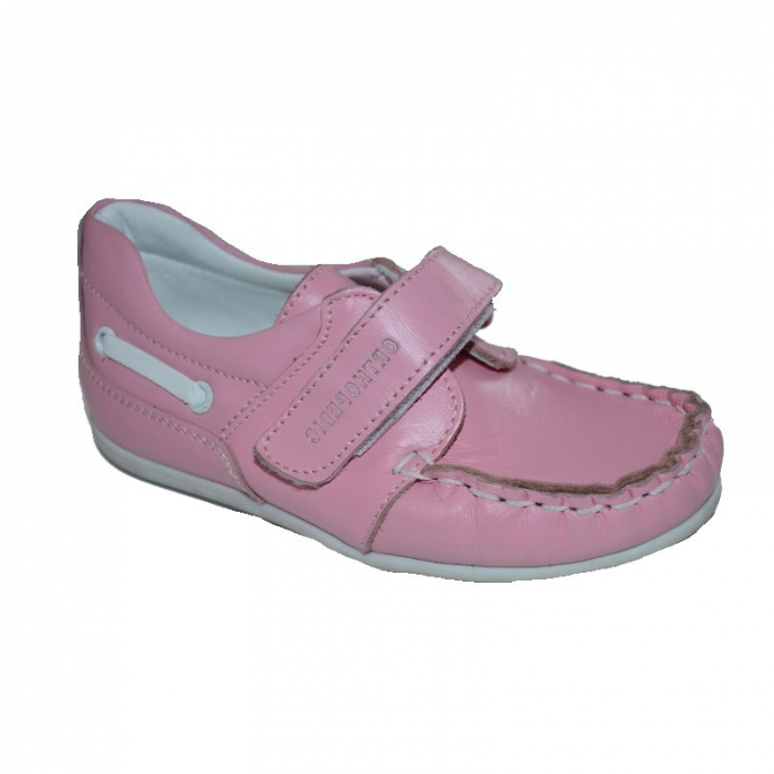 Mocasini din piele pentru fete Pinky Pinky PPKF2-24, Roz [2]