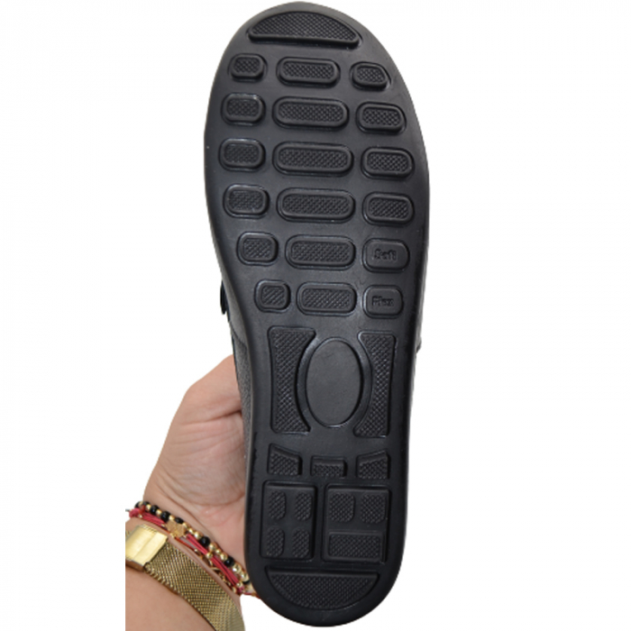Mocasini ortopedici din piele pentru baieti ASIA  AS2901N, Negru [4]