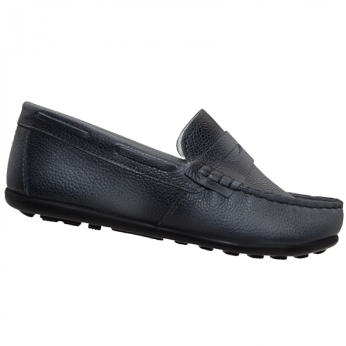Mocasini ortopedici din piele pentru baieti Pine Kids PNK1-31, Bleumarin [3]