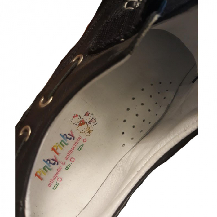 Mocasini ortopedici din piele pentru baieti Pinky Pinky PPKB4-32, Negru [4]