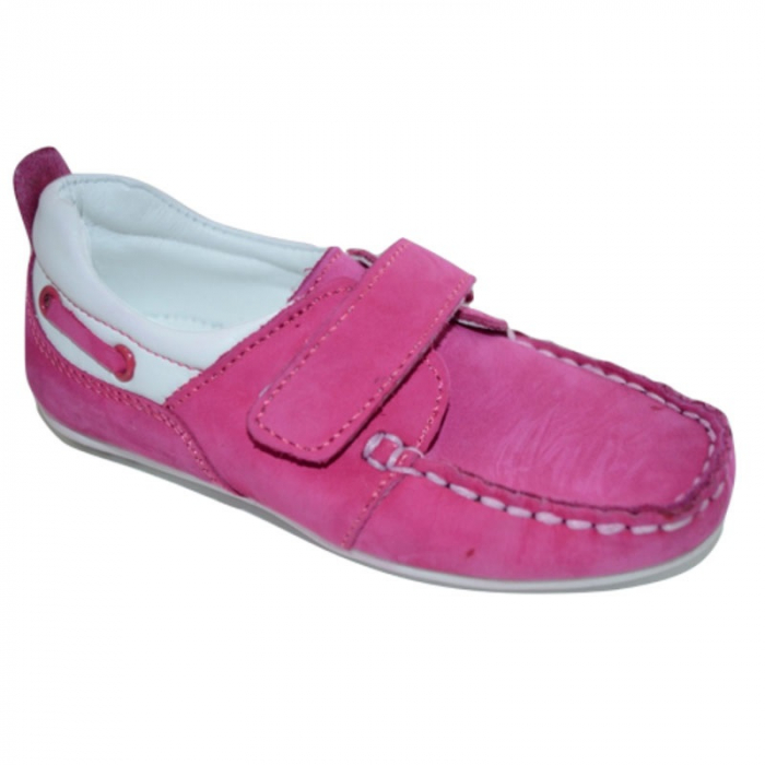 Mocasini ortopedici din piele pentru fete Pinky Pinky PPK12-30, Fucsia [2]