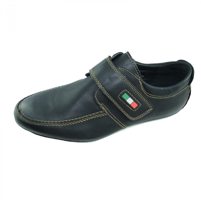 Mocasini ortopedici pentru baieti Kellaifeng KLF 1168-1, Negru [1]