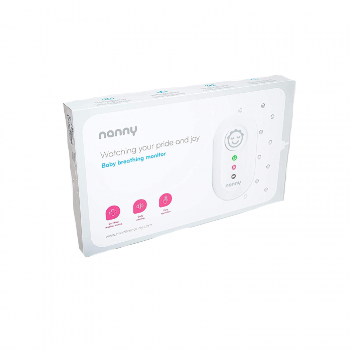 Monitor de respiratie pentru bebelusi Nanny 530056, Alb [2]