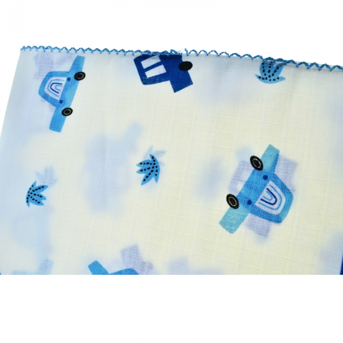 Muselina multifunctionala ideala pentru infasat 80 X 80 cm Mini Junior MSL-3, Alb [2]
