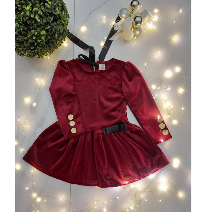 Rochie pentru fete Viwa NKF-1, Visiniu [4]