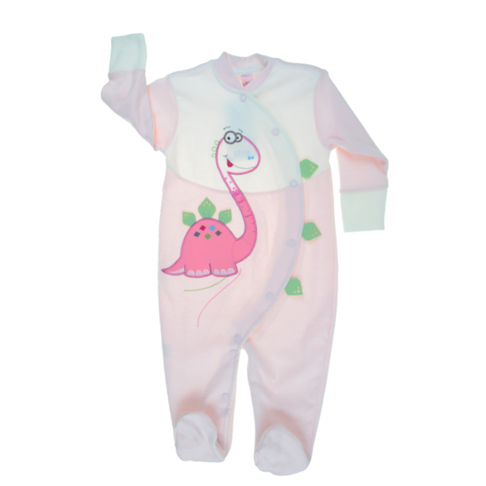 Salopeta cu maneca lunga pentru fete Koala Bobas Fashion 1922R-68, Roz [1]