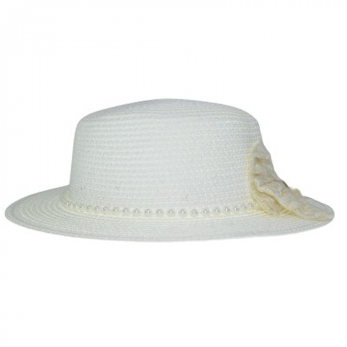 Palarie pentru fete Mini Junior MJ0105-7, Alb [2]