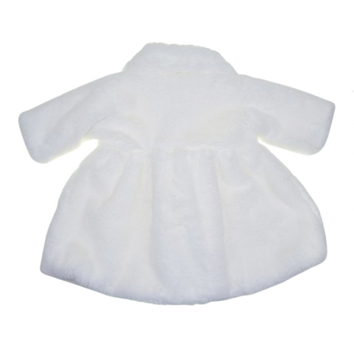 Palton din blanita artificiala pentru fete Mini Junior PLT-MJ3, Alb [2]