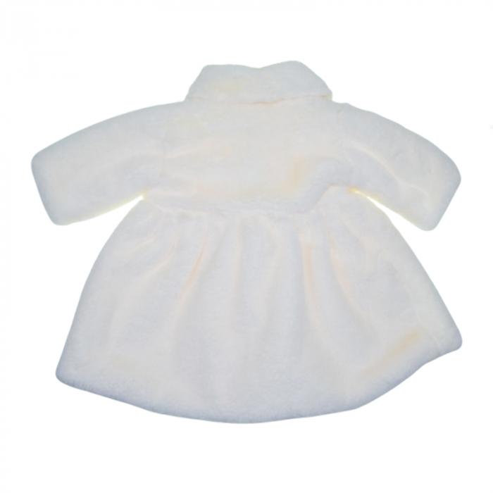 Palton din blanita artificiala pentru fete Mini Junior PLT-MJ4, Crem [2]