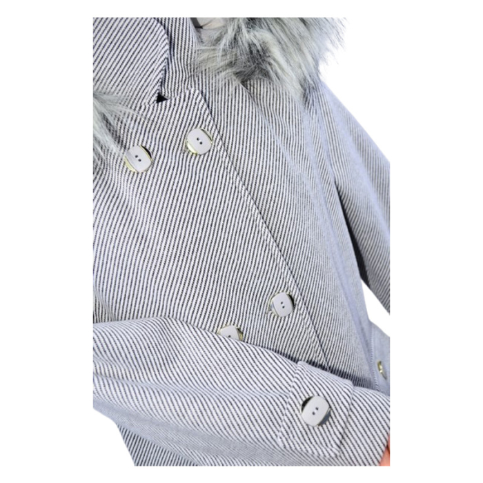 Palton elegant pentru fete, Mini Junior PLT2410G2-128, Gri [3]