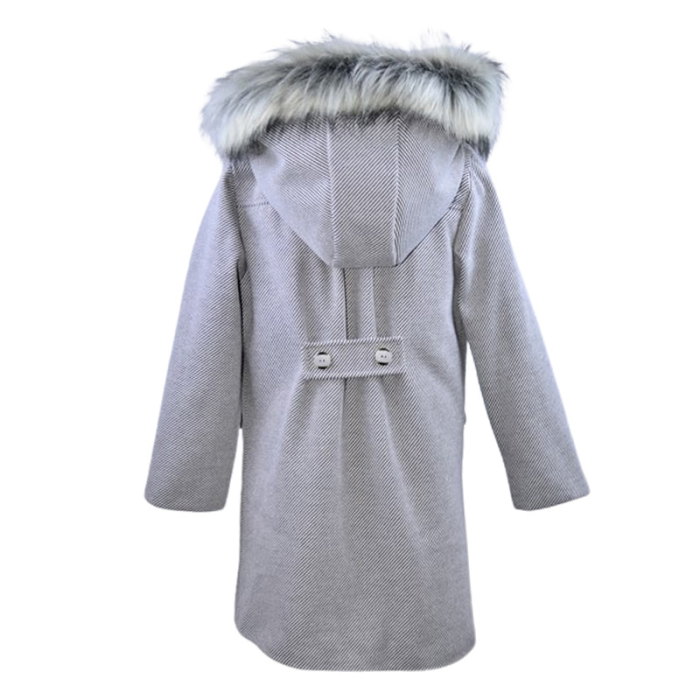 Palton elegant pentru fete, Mini Junior PLT2410G2-128, Gri [6]