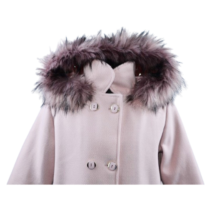 Palton elegant pentru fete, Mini Junior PLT2410R2-128, Roz [2]