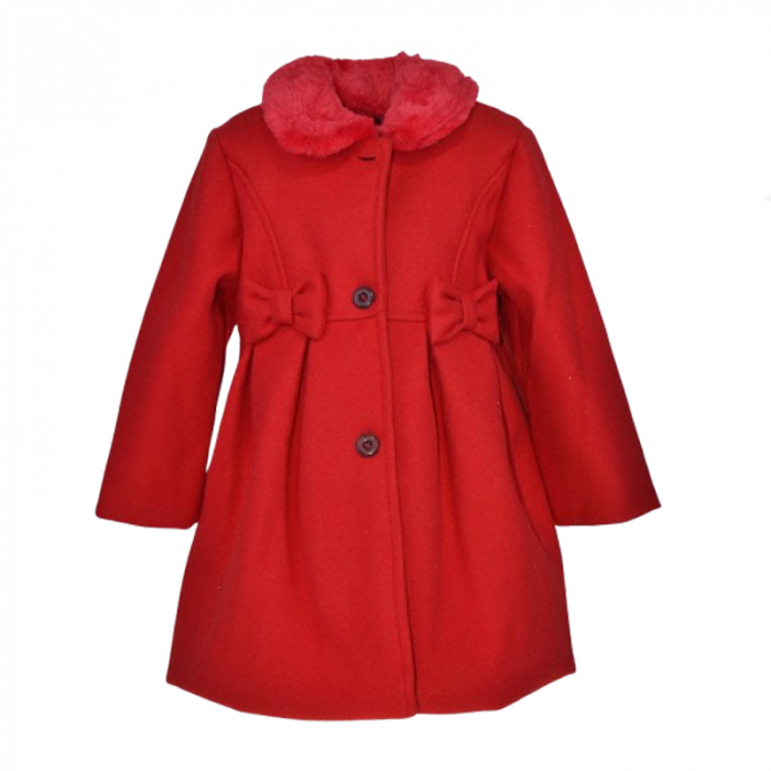 Palton pentru fete Mini Junior PLT-4607R, Rosu [2]