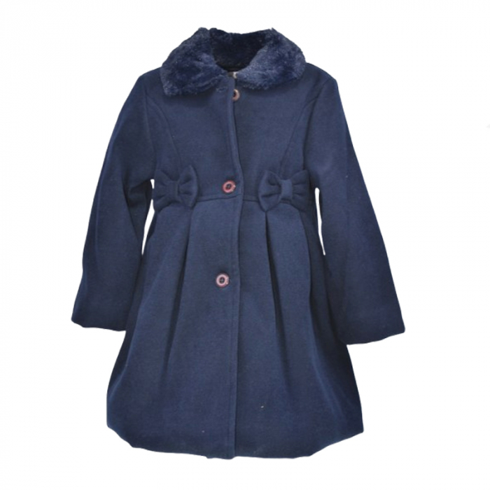 Palton pentru fete Mini Junior PLT-4607B, Bleumarin [1]