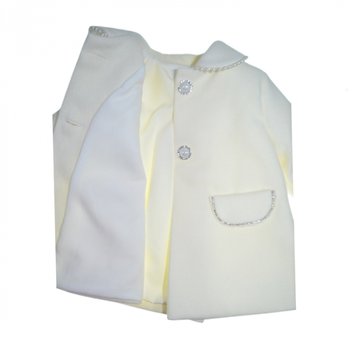 Palton pentru fete Mini Junior PLT-MJ2, Crem [4]