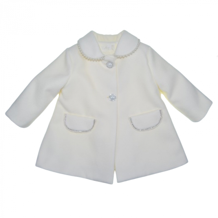 Palton pentru fete Mini Junior PLT-MJ2, Crem [1]