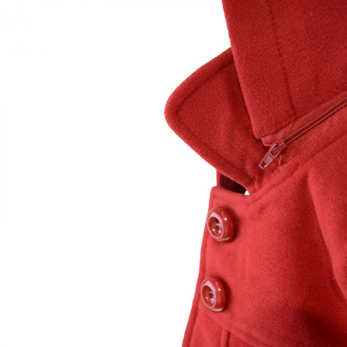 Palton cu gluga pentru fete Simply Red WJ021S-74, Rosu [4]