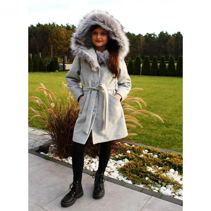 Palton pentru fete Tylkomet PAL7550, Gri [5]