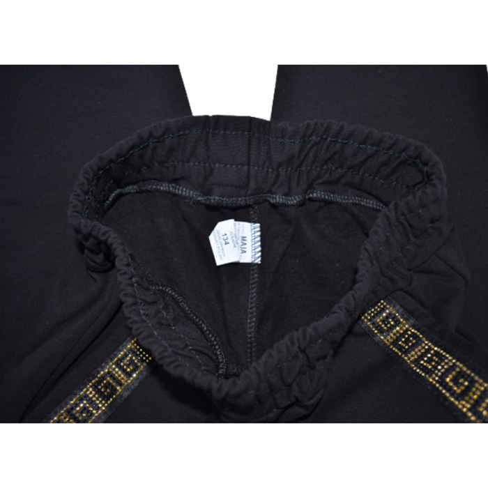 Pantaloni captusiti pentru fete Maja P071123-6, Negru [3]