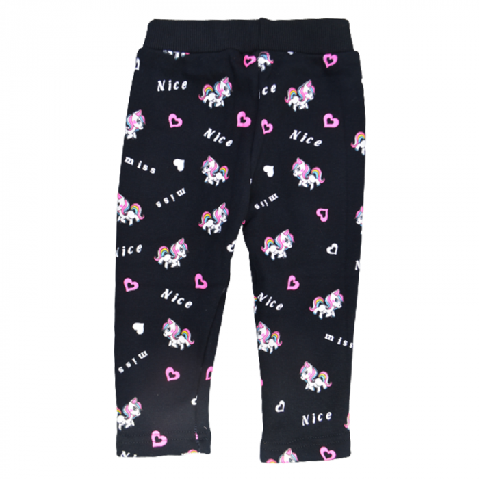 Pantaloni captusiti pentru fete Happy House WB-2998, Negru [2]