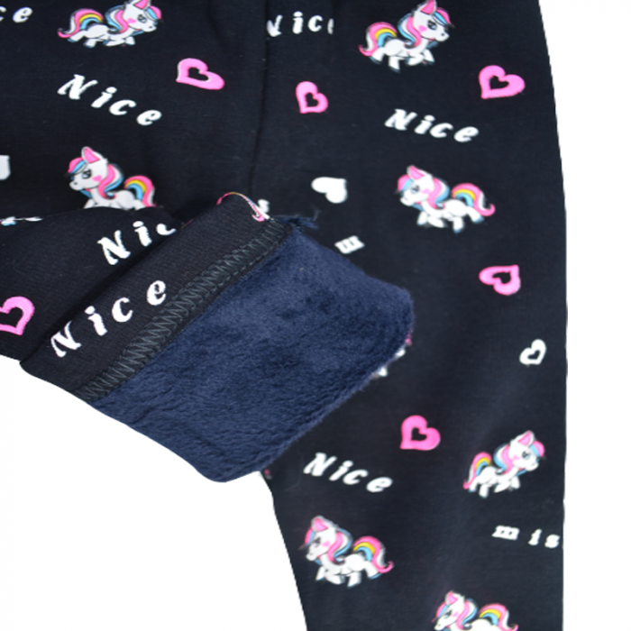 Pantaloni captusiti pentru fete Happy House WB-2998, Negru [3]