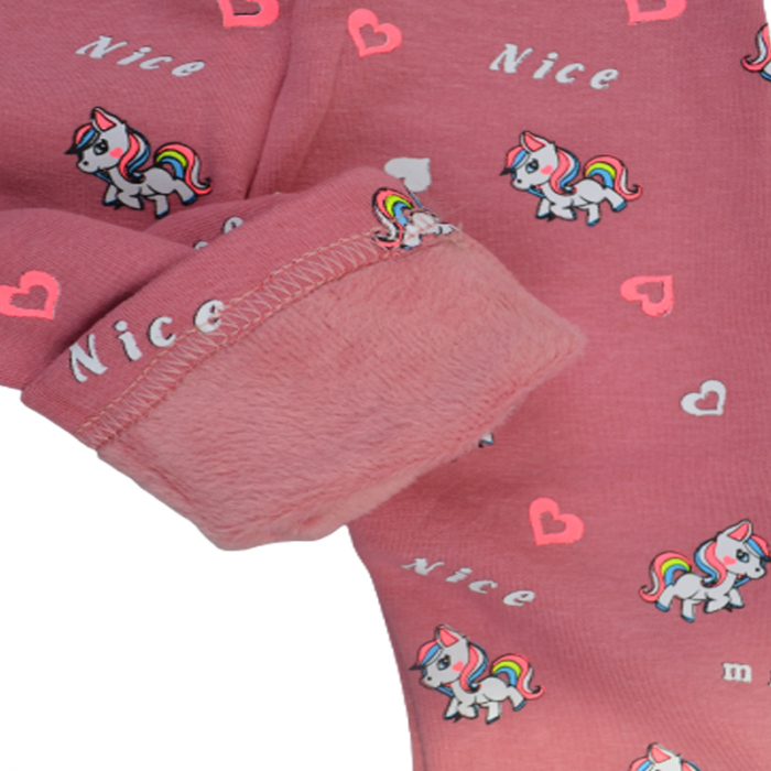 Pantaloni captusiti pentru fete Happy House WB-2998R, Roz [3]