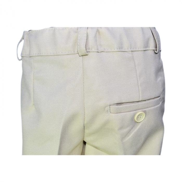 Pantaloni casual, pentru baieti, La Kids 1820-00, Crem [5]