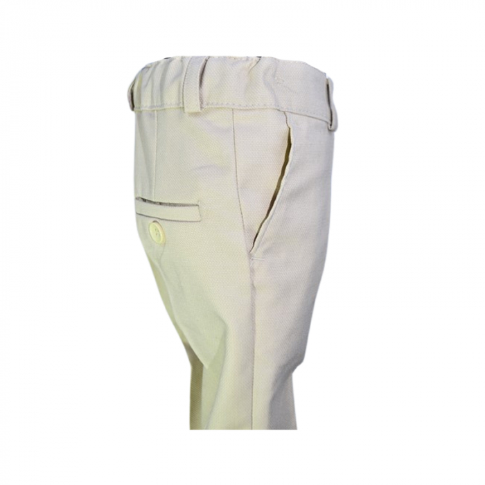 Pantaloni casual, pentru baieti, La Kids 1820-00, Crem [4]