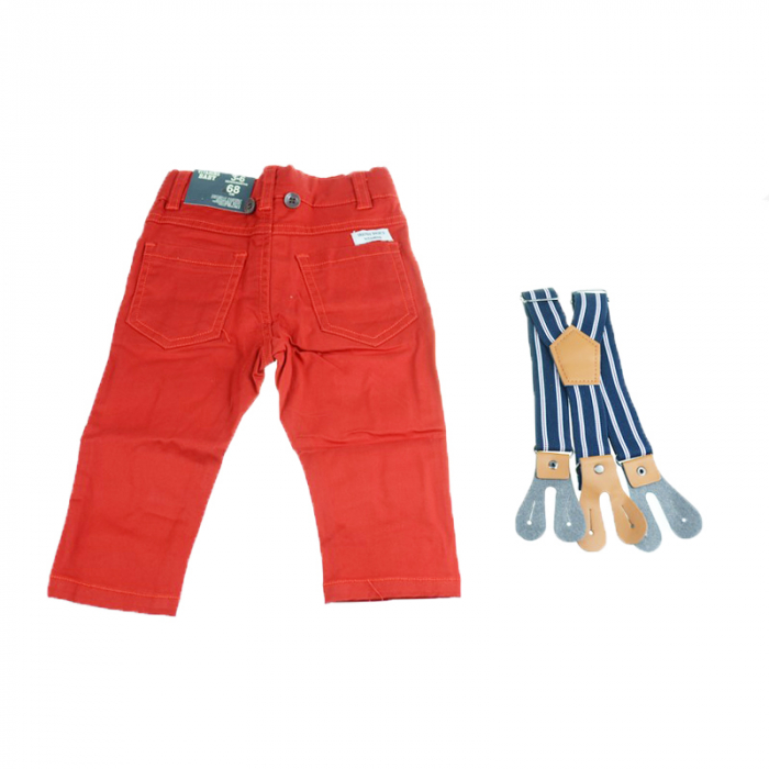 Pantaloni pentru baieti Vitamins PTL-02RO-80-cm, Rosu [3]