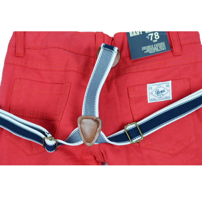 Pantaloni pentru baieti Vitamins PTL1719R-80-cm, Rosu [2]